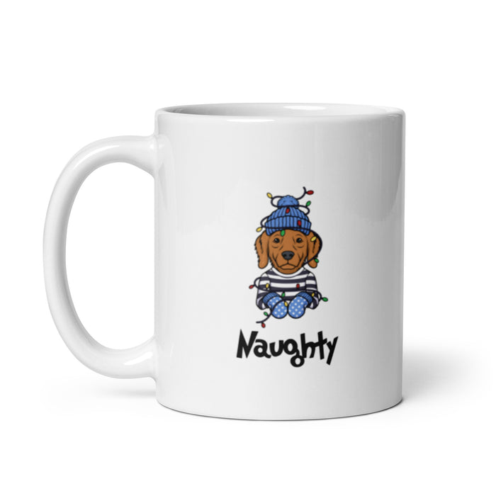 "Naughty Golden" Holiday Mug