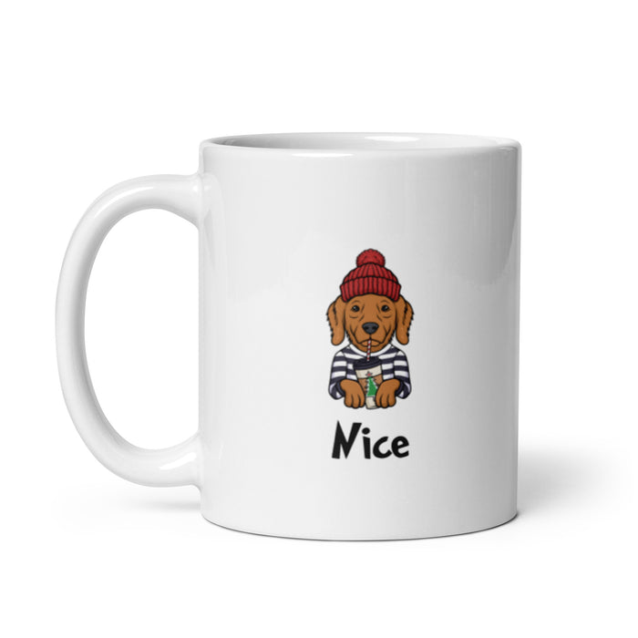 "Nice Golden" Holiday Mug