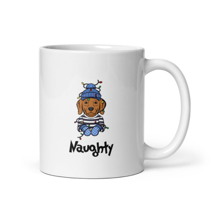 "Naughty Golden" Holiday Mug