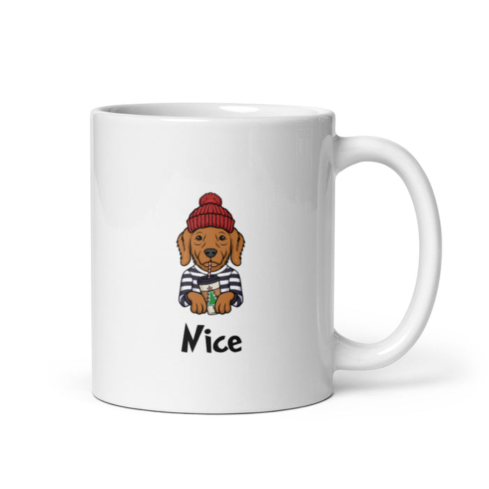 "Nice Golden" Holiday Mug